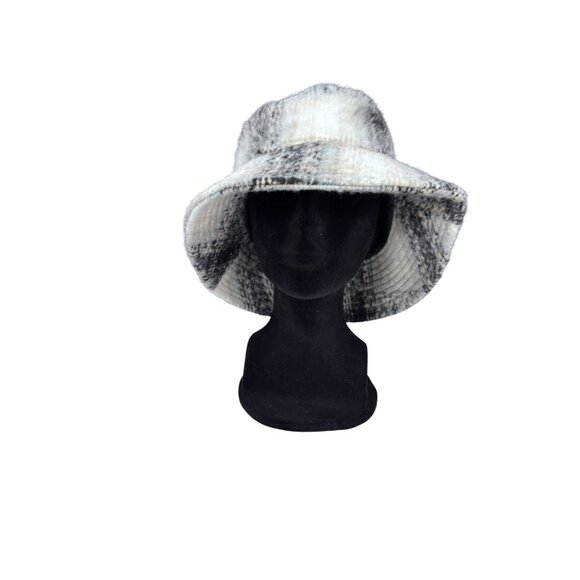 David & Young Womens Plaid Bucket Hat One Size Fits Most Polyester Winter Style - Picture 1 of 7